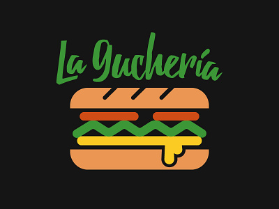 La Guchería Logo identity logo sandwich