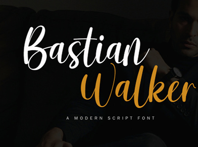 Bastian Walker Font | Modern Script Font elegant