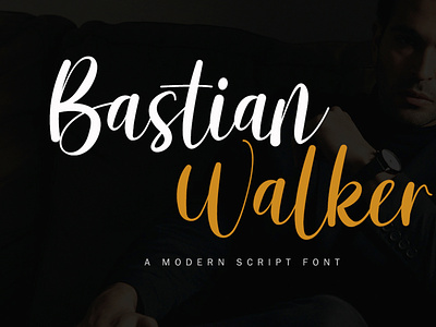 Bastian Walker Font | Modern Script Font