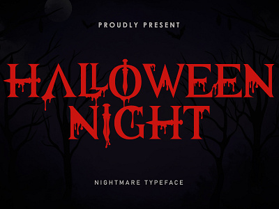 Halloween Night | Nightmare Typeface by rulihoki studio on Dribbble