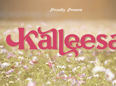 Kalleesa Font | Modern Serif Typeface | Creative Market ligature
