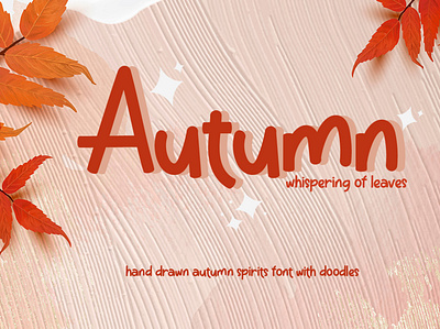Autumn Font | Hand drawn Font with Doodles | Creative Market kids