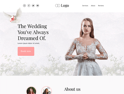 Wedding Services Landing Page design landing page landing page design ui ui design