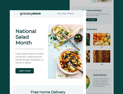 Grocery Store email design email template