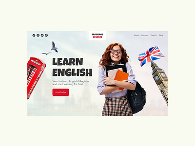 Online Courses Landing Page