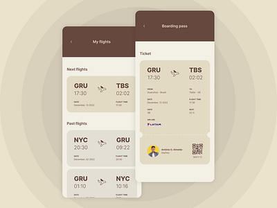 024 - Boarding Pass ui uidesign