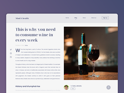 035 - Blog Post ui uidesign