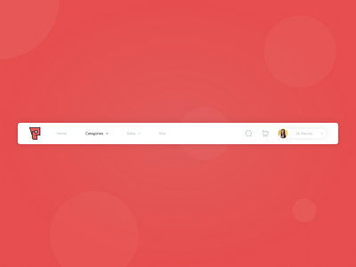 Daily UI #053: Header Navigation ui uidesign