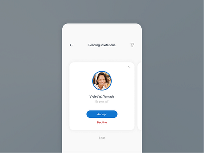 Daily UI #078: Pending Invitation