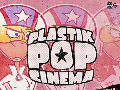 Plastik Pop Cinema - Today's Future Tomorrow Album Art branding graphic design illustration logo music