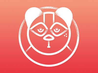 Panda animal illustration logotype panda