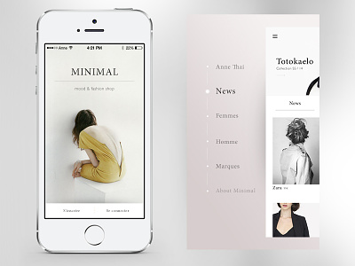 Minimal Application fashion iphone minimal shop