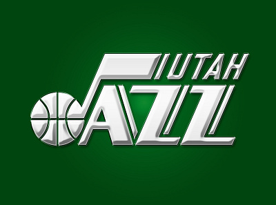 NBA Utah Jazz - Efeito Cromado basketball basquete graphic design logo nba sports utah jazz