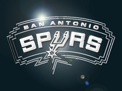 NBA San Antonio Spurs - Efeito Cromado