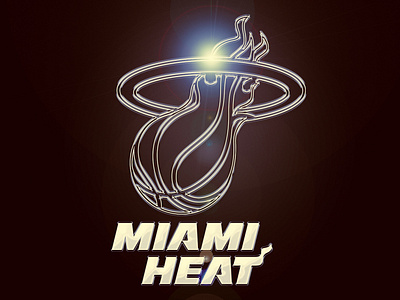 NBA Miami Heat - Efeito Cromado