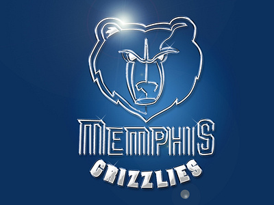 NBA Memphis Grizzlies - Efeito Cromado