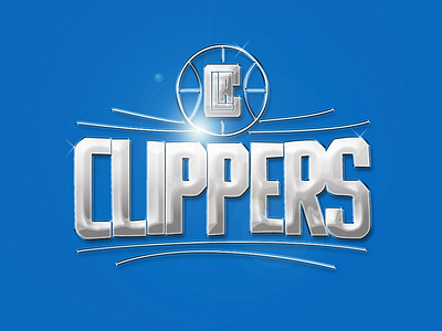 NBA Los Angeles Clippers - Efeito Cromado