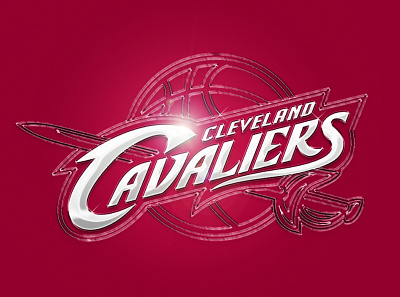 NBA Cleveland Cavaliers - Efeito Cromado basketball basquete cavs cleveland cavaliers design graphic design logo nba sports