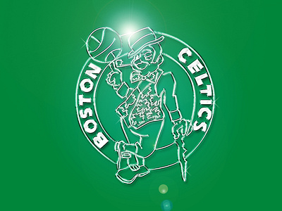 NBA Boston Celtics - Efeito Cromado