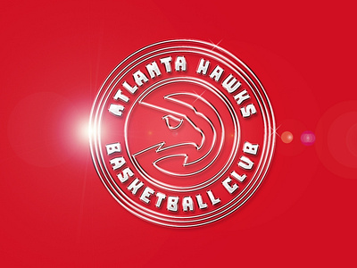 NBA Atlanta Hawks - Efeito Cromado