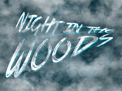 Night in the Woods. Pt 2 design graphic design text effects typography