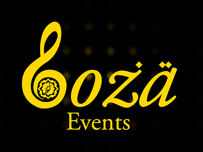Loza Events Logo Design arabic branding business calligraphy design local logo music print web