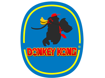 Donkey Kong Banana Company Logo adobe bananas blue brand branding color design designer digital donkey kong fruits graphic graphic design icon illustration illustrator logo nintendo produce vector