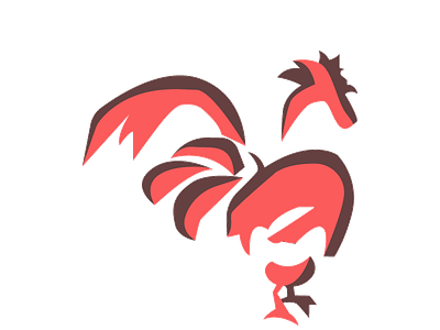 Rooster Talisman adobe illustrator ancient animal bird chicken china chinese new year color design flight graphic graphics icon illustration power red rooster spirit animal vector vector art