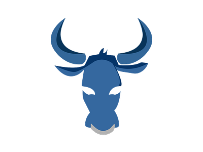 Ox adobe adobe illustrator animal blue chinese new year color design digital graphic icon illustration illustrator logo ox power spirit animal strength talisman vector zodiac