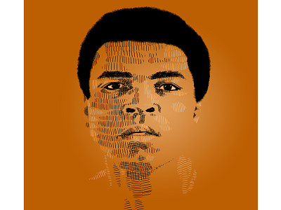 Ali ali boxing crosshatch illustration muhammad ali