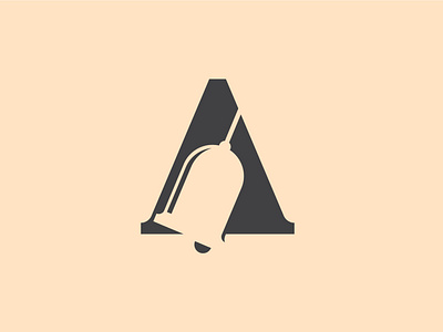 Letter A Bell Logo