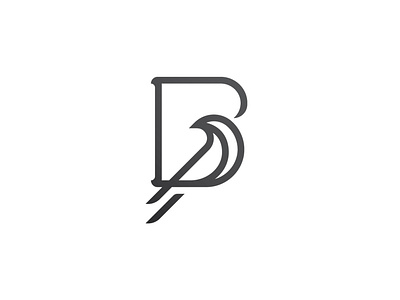 Letter B Bird Logo