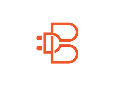 Letter B Plug Logo