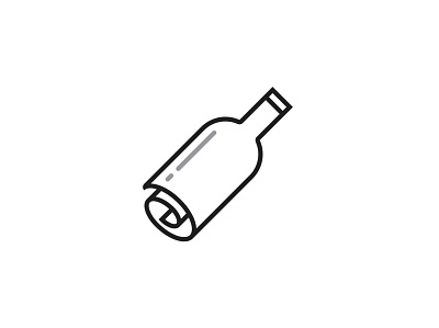 Paper Bottle Logo app bottle logo branding drink eco friendly folding icon logo paper printing recycle roll vector
