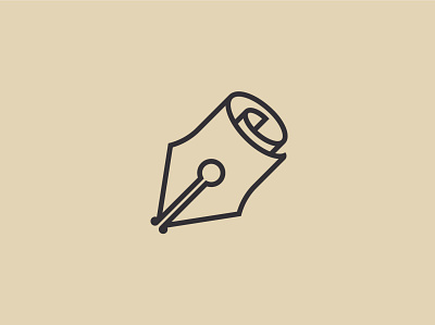 Pen Paper Logo app author branding education folding logo note paper pen print roll vector writer