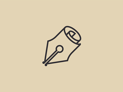 Pen Paper Logo app author branding education folding logo note paper pen print roll vector writer
