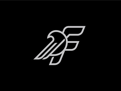 Letter F Bird Logo animal logo app bird branding f logo fly icon letter f logo monogram f vector wild wings