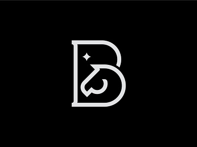 B Horse Logo animal logo app b logo b monogram branding energy horse logo icon letter b logo vector