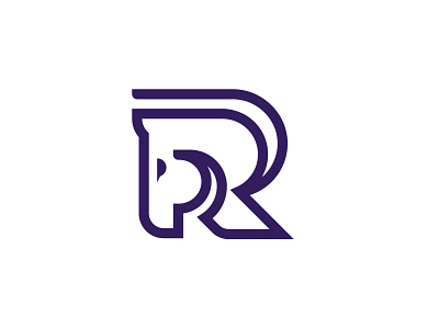 Letter R Horse Logo animal logo app branding head horse horsepower icon logo r initial r logo r monogram sporty vector wild