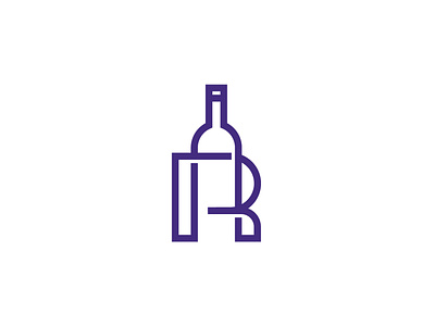 Letter R Wine Logo