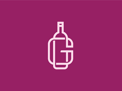 Letter G Wine Bottle Logo app bar bottle branding drink g logo g monogram icon logo recycle vector wine