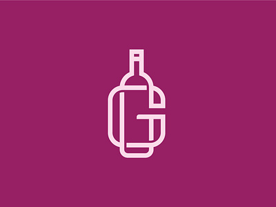 Letter G Wine Bottle Logo