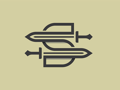 Letter S Sword Logo