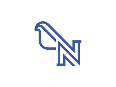 Letter N Bird Logo