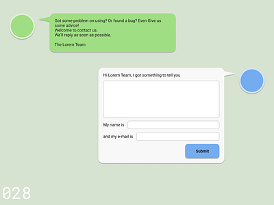 Daily UI #028 - Contact Us dailyui design ui