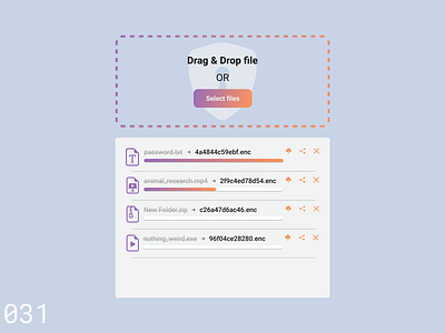 Daily UI #031 - File Upload