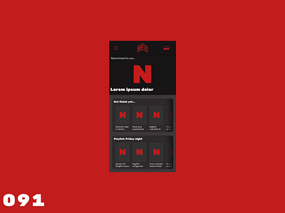 Daily UI #091 - Curated for You dailyui design ui