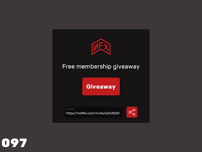 Daily UI #097 - Giveaway dailyui design ui