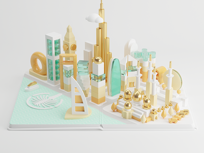 AirPano City Book 3d book city