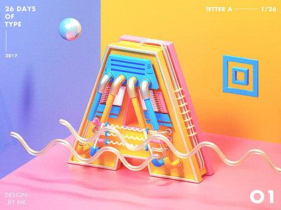 26DAYS OF TYPE by MK on Dribbble